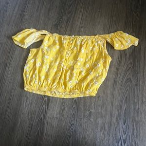 Yellow Crop Top